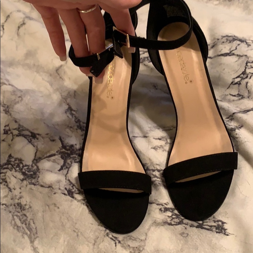 Black high heels